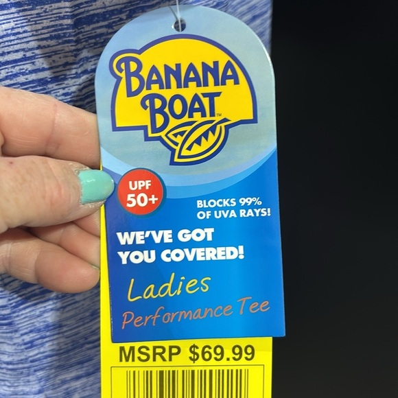 Banana Boat UPF 50+ Sun protection performance v-neck, summer outdoor - Picture 7 of 9